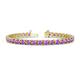 1 - Cliona 4.10 mm Amethyst Eternity Tennis Bracelet 