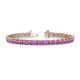 1 - Cliona 4.10 mm Amethyst Eternity Tennis Bracelet 