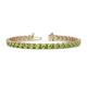 1 - Cliona 4.10 mm Peridot Eternity Tennis Bracelet 