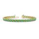 1 - Cliona 4.10 mm Emerald Eternity Tennis Bracelet 