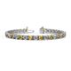 1 - Cliona 4.10 mm Citrine and Diamond Eternity Tennis Bracelet 