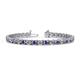 1 - Cliona 4.10 mm Iolite and Diamond Eternity Tennis Bracelet 