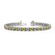 1 - Cliona 4.10 mm Yellow and White Diamond Eternity Tennis Bracelet 