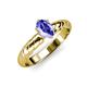 3 - Eudora Classic 7x5 mm Oval Shape Tanzanite Solitaire Engagement Ring 