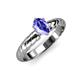 3 - Eudora Classic 7x5 mm Oval Shape Tanzanite Solitaire Engagement Ring 