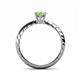 4 - Eudora Classic 7x5 mm Oval Shape Peridot Solitaire Engagement Ring 