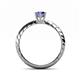 4 - Eudora Classic 7x5 mm Oval Shape Tanzanite Solitaire Engagement Ring 
