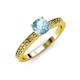 4 - Janina Classic Aquamarine Solitaire Engagement Ring 