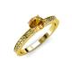 4 - Janina Classic Citrine Solitaire Engagement Ring 