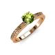 4 - Janina Classic Peridot Solitaire Engagement Ring 
