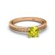 3 - Janina Classic Yellow Diamond Solitaire Engagement Ring 
