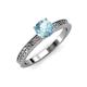 4 - Janina Classic Aquamarine Solitaire Engagement Ring 