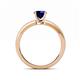 5 - Janina Classic Blue Sapphire Solitaire Engagement Ring 
