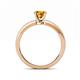 5 - Janina Classic Citrine Solitaire Engagement Ring 