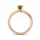 5 - Janina Classic Peridot Solitaire Engagement Ring 