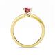 5 - Janina Classic Rhodolite Garnet Solitaire Engagement Ring 