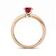 5 - Janina Classic Ruby Solitaire Engagement Ring 