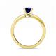 5 - Janina Classic Blue Sapphire Solitaire Engagement Ring 