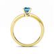 5 - Janina Classic Blue Topaz Solitaire Engagement Ring 
