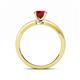 5 - Janina Classic Ruby Solitaire Engagement Ring 