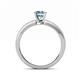 5 - Janina Classic Aquamarine Solitaire Engagement Ring 