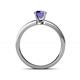 5 - Cael Classic 6.50 mm Round Iolite Solitaire Engagement Ring 