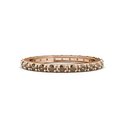 Gracie ctw Smoky Quartz Women Eternity Band ctw Smoky Quartz French Set Womens Eternity Band in K Rose Gold