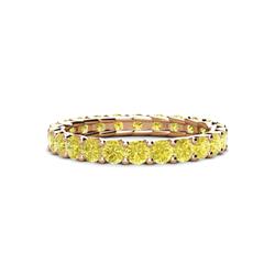 Laida Yellow Diamond Eternity Band Yellow Diamond ctw Womens Eternity Ring Stackable K Rose Gold