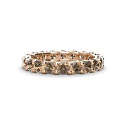 Laida Smoky Quartz Eternity Band Smoky Quartz ctw Womens Eternity Ring Stackable K Rose Gold