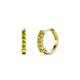 1 - Aricia Petite 0.30 ctw Yellow Diamond Hoop Earrings 