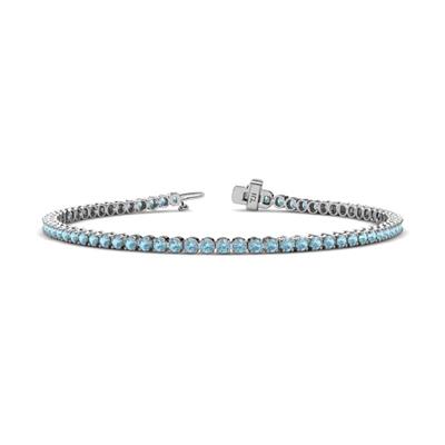 Izarra Aquamarine Eternity Tennis Bracelet