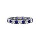 1 - Laida 3.00 mm Blue Sapphire and Diamond Eternity Band 