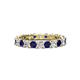 1 - Laida 3.00 mm Blue Sapphire and Diamond Eternity Band 