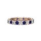 1 - Laida 3.00 mm Blue Sapphire and Diamond Eternity Band 