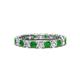 1 - Laida 3.00 mm Green Garnet and Diamond Eternity Band 