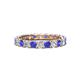 1 - Laida 3.00 mm Tanzanite and Diamond Eternity Band 