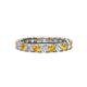 1 - Laida 3.00 mm Citrine and Diamond Eternity Band 