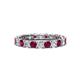 1 - Laida 3.00 mm Rhodolite Garnet and Diamond Eternity Band 