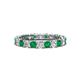 1 - Laida 3.00 mm Emerald and Diamond Eternity Band 