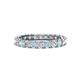 1 - Laida 3.00 mm Aquamarine and Diamond Eternity Band 