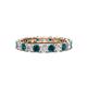 1 - Laida 3.00 mm Blue and White Diamond Eternity Band 