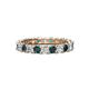 1 - Laida 3.00 mm London Blue Topaz and Diamond Eternity Band 