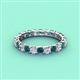 3 - Laida 3.00 mm Blue and White Diamond Eternity Band 