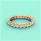 3 - Laida 3.00 mm Yellow and White Diamond Eternity Band 