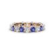 1 - Laida 3.40 mm Iolite and Diamond Eternity Band 