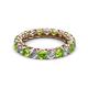 2 - Lucida 3.40 mm Peridot and Diamond Eternity Band 