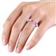 3 - Laida 3.80 mm Pink Sapphire and Diamond Eternity Band 