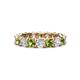 1 - Laida 3.80 mm Peridot and Diamond Eternity Band 