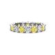 1 - Laida 3.80 mm Yellow Sapphire and Diamond Eternity Band 