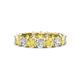 1 - Laida 3.80 mm Yellow Sapphire and Diamond Eternity Band 